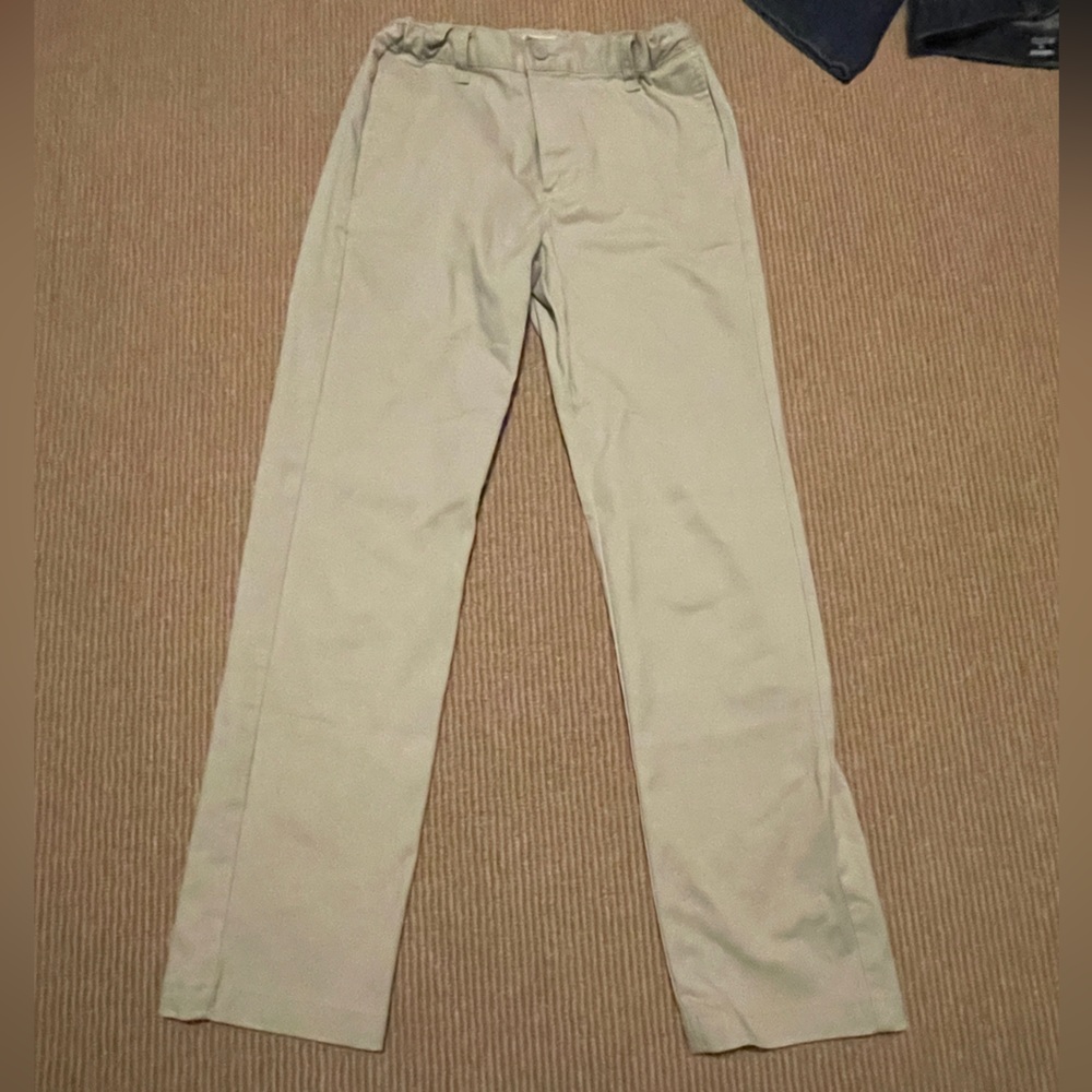 Boys Cat & Jack Chinos, Uniform Pants Size 14, light gray